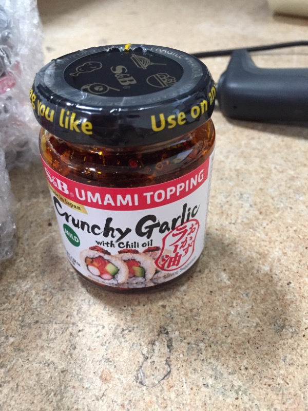 Photo 2 of **EXPIRES MARCH2023** NOT REFUNDABLE S&B Chili Oil with Crunchy Garlic, 3.9 Ounce
SET OF 5