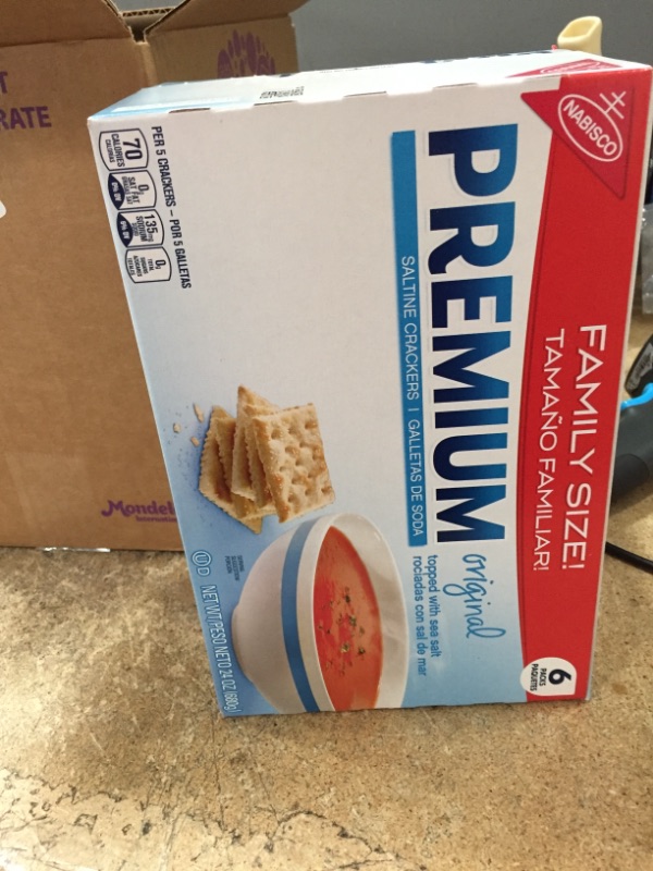 Photo 2 of **EXPIRES JUN2022** NOT REFUNDABLE Original Premium Saltine Crackers, Family Size, 24 oz
SET OF 3