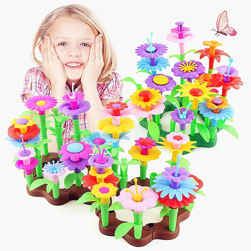 Photo 1 of Garden Building Block Set, Suitable for Children ,Girl Gift Age 3,4,5,6-Year-Old Girls, Educational Toys, Birthday Gifts(104pcs)
