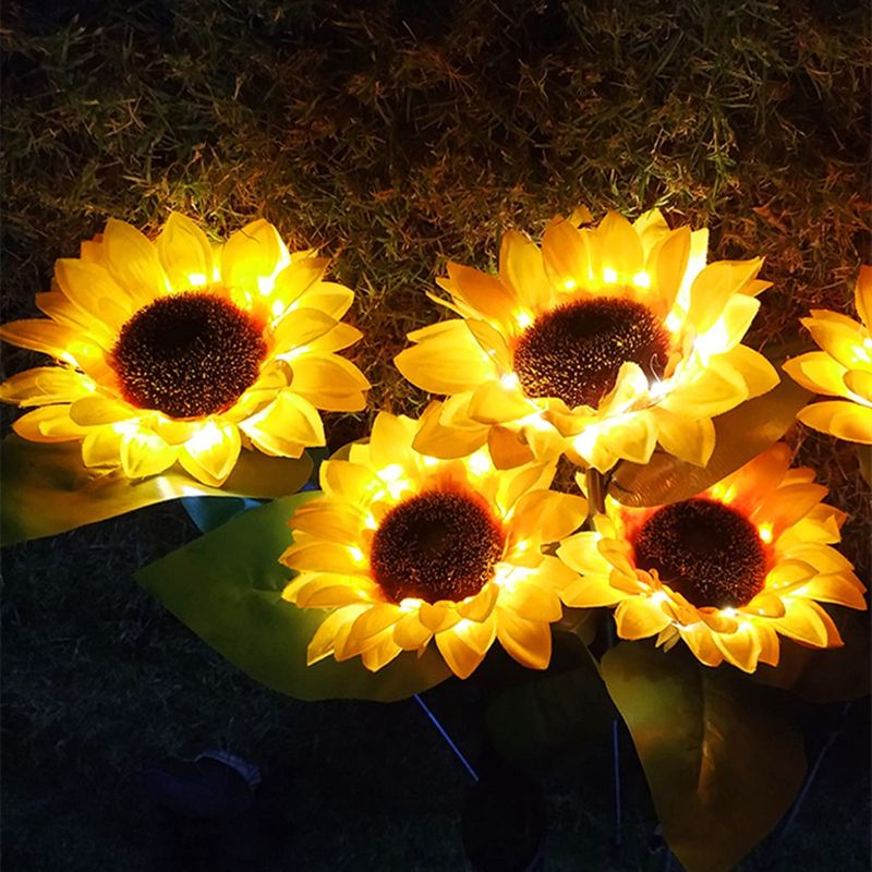 Photo 1 of ** ONLY TWO FLOWER **
Lucakuins 2 Pcs Solar Plug-in Light Violet Sunflower LED Lamps IP66 Waterproof Flower Lights Outdoor Decoration for Garden Corridor Yard Lawn Patio (Sunflower, Yellow)
