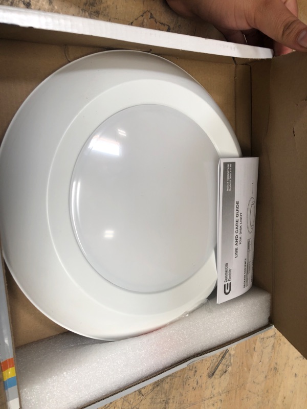 Photo 2 of 10 in. 18-Watt Color Selectable LED Flush Mount Disk Light J-Box Compatible Dimmable 1500 Lumens
