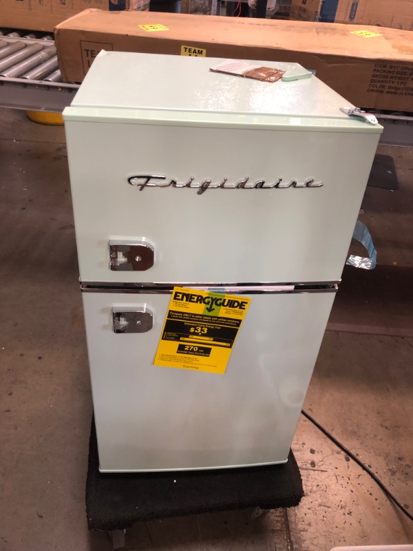 Photo 2 of ***PARTS ONLY*** Frigidaire - Retro 3.2 Cu. Ft. Mini Fridge with Top Freezer - Mint
