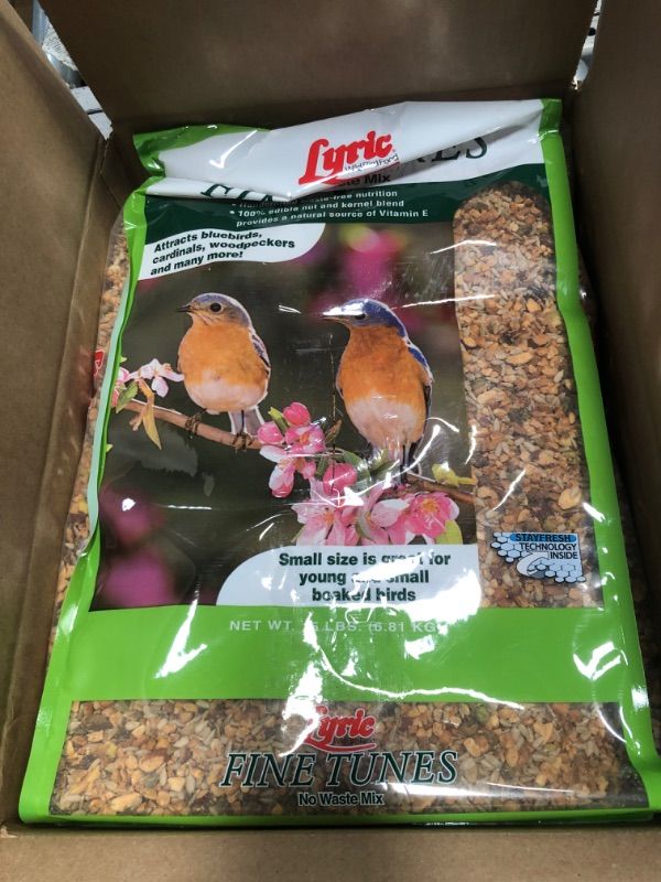 Photo 2 of  BEST BY: 12/2022
Lyric 2647440 Fine Tunes No Waste Bird Seed Mix, 15 lb-