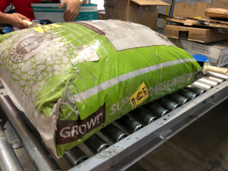 Photo 2 of GROW!T JSPERL24 - Grade #2 Perlite, Super Course, (4 Cubic Feet) Hydroponic Perlite - Better Aeration and Drainage, Derived from a Natural Source, Odorless and Lightweight, Completely Sterile