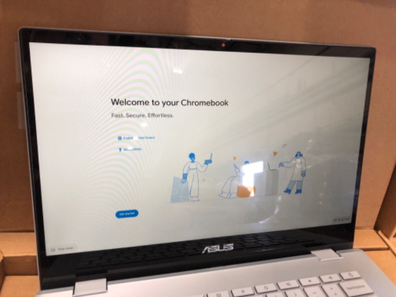 Photo 4 of ASUS Chromebook Flip CX3, 14" Touchscreen FHD NanoEdge Display, Intel Core i7-1160G7 Processor, 512GB SSD, 16GB RAM, Garaged Stylus, Backlit Keyboard, Wi-Fi 6, Chrome OS, AI Blue, CX3400FMA-DH762T-S
