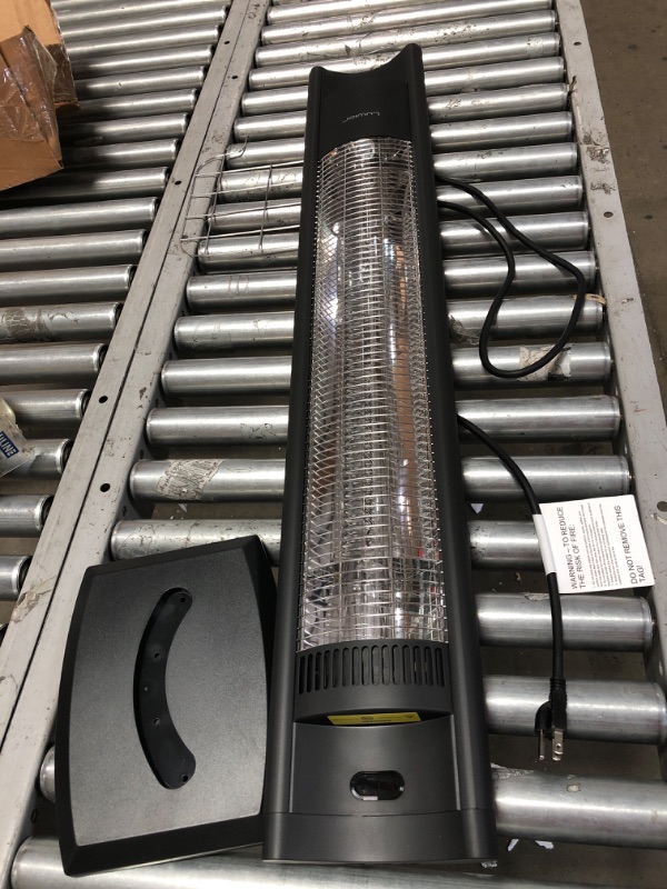 Photo 1 of Patio Heater, Infrared Heater with Remote, 1500W/750W Outdoor Space Heater with 24H Timer, IPX5 Waterproof Radiant Heater for Outdoor Indoor Use, Quiet Garage Heater with Tip-over/Overheat Protection

