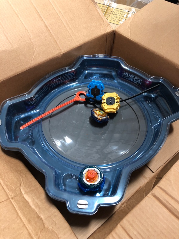 Photo 2 of BEYBLADE Burst Pro Series Elite Champions Pro Set -- Complete Battle Game Set with Beystadium, 2 Battling Top Toys and 2 Launchers
