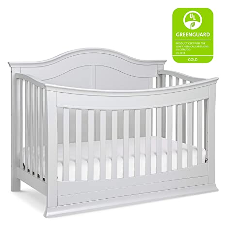 Photo 1 of DaVinci Meadow 4-in-1 Convertible Crib in Cloud Grey, Greenguard Gold Certified
