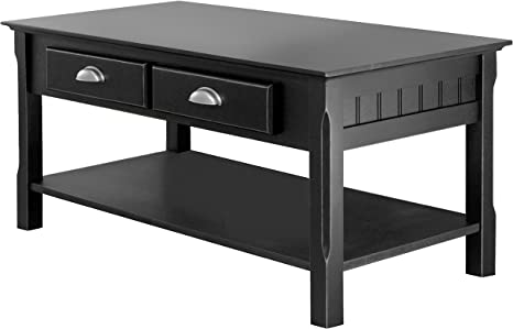 Photo 1 of Winsome Timber Occasional Table, Black, 38 inches
