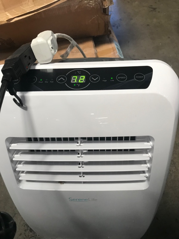 Photo 4 of ***PARTS ONLY*** SereneLife 8,000 BTU (4,000 BTU, DOE) Portable 3-in-1 Floor Air Conditioner with Dehumidifier in White for Rooms up to 225 Sq. Ft
