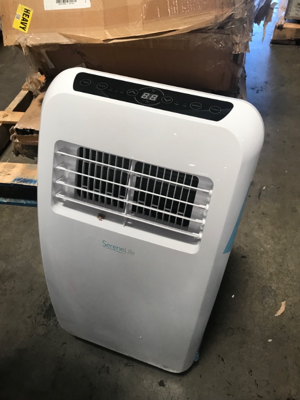 Photo 2 of ***PARTS ONLY*** SereneLife 8,000 BTU (4,000 BTU, DOE) Portable 3-in-1 Floor Air Conditioner with Dehumidifier in White for Rooms up to 225 Sq. Ft
