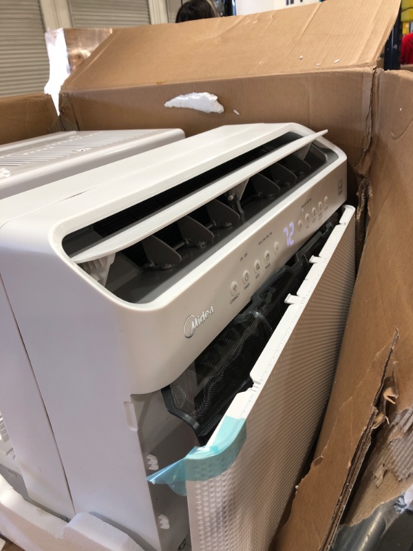 Photo 3 of Midea 12,000 BTU U-Shaped Smart Inverter Window Air Conditioner–Cools up to 550 Sq. Ft., Ultra Quiet with Open Window Flexibility, Works with Alexa/Google Assistant, 35% Energy Savings, Remote Control
