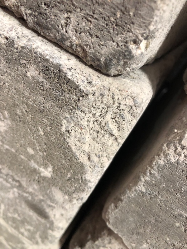 Photo 5 of (Damaged Corners) Pavestone RumbleStone Large 3.5 in. x 10.5 in. x 7 in. Greystone Concrete Garden Wall Block (96 Pcs. / 24.5 sq. ft. / Pallet)
