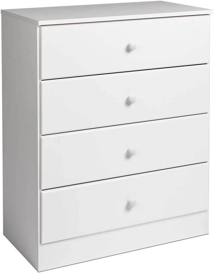 Photo 1 of **parts only** incomplete.**
Prepac Astrid 4 Drawer Dresser, White
