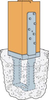 Photo 1 of (6 pieces)
Simpson Strong-Tie CBSQ Galvanized Standoff Column Base for 6x6 Nominal Lumber with SDS Screws
