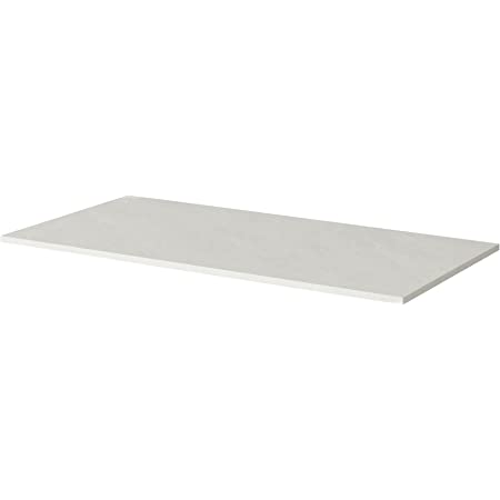 Photo 1 of (DAMAGED CORNERS/EDGES) Kaboon 60x24 Wood Table Top, Solid One Piece Desktop for Sit Stand Desk, Laminate Wood Countertop, Double Desks, Laundry Folding Table,59.1" x 23.62", Sea Salt/White
