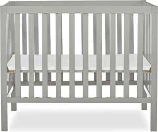 Photo 1 of (DENTED) Dream On Me, Edgewood 4-in-1 Convertible Mini Crib, Cool Grey , 40x25x33 Inch (Pack of 1)