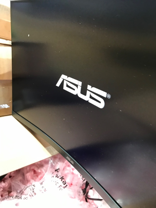 Photo 8 of **SCREEN ONLY**- ASUS TUF Gaming 32" 1440P HDR Curved Monitor (VG32VQ) - QHD (2560 x 1440), 144Hz, 1ms, Extreme Low Motion Blur, Speaker, Adaptive-Sync, FreeSync Premium, VESA Mountable, DisplayPort, HDMI
