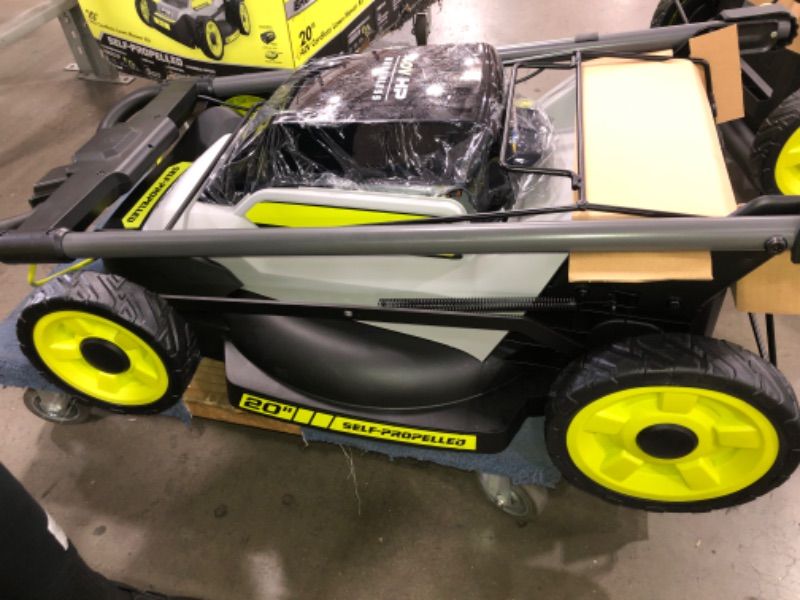 Photo 1 of RYOBI 40V HP Brushless 20 in. Cordless Electric Battery Walk Behind Self-Propelled Mower with 6.0 Ah Battery and Charger