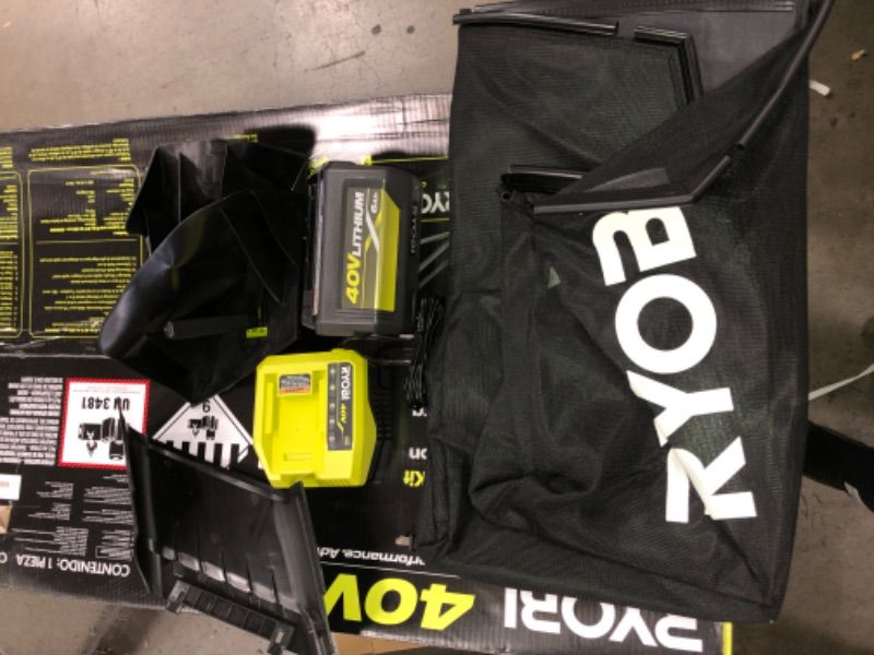 Photo 1 of RYOBI 40V HP Brushless 20 in. Cordless Electric Battery Walk Behind Self-Propelled Mower with 6.0 Ah Battery and Charger