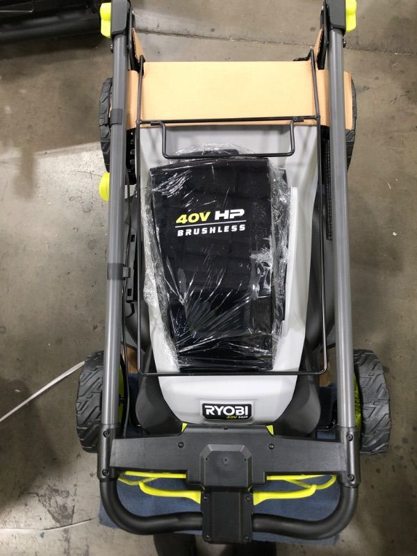 Photo 1 of RYOBI 40V HP Brushless 20 in. Cordless Electric Battery Walk Behind Self-Propelled Mower with 6.0 Ah Battery and Charger