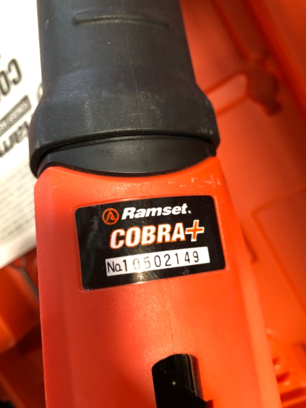 Photo 3 of Ramset Cobra+ 0.27 Caliber Semi-Automatic Powder Actuated Tool with Silencer