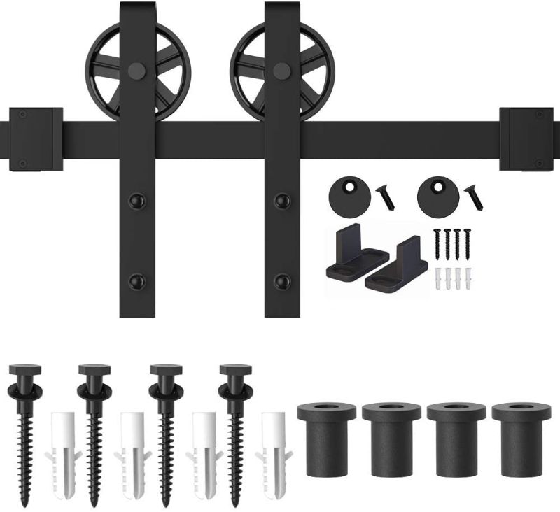 Photo 1 of *HARDWARE ONLY* WINSOONSingle Wood Sliding Barn Door Hardware Kit