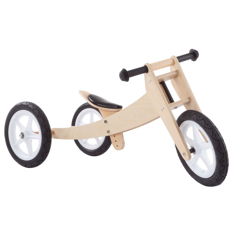 Photo 1 of 3-in-1 Balance Bike Multistage Wooden Walking Beginner Tricycle Ride on
