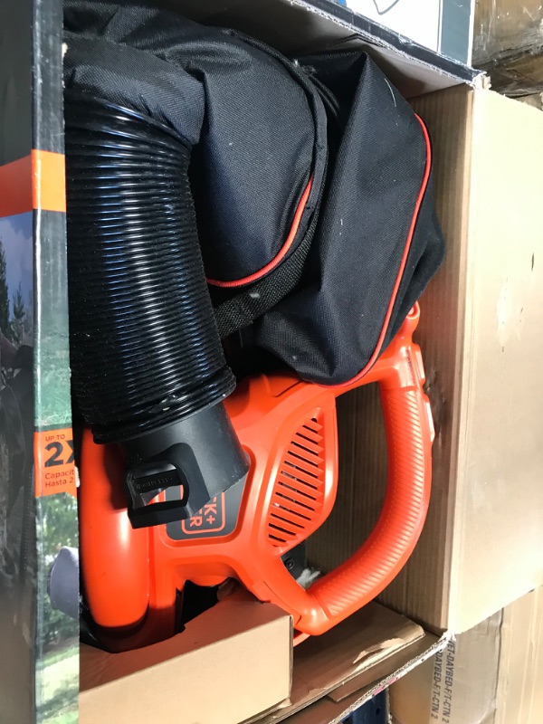 Photo 5 of ***PARTS ONLY*** BLACK+DECKER 3-in-1 Electric Leaf Blower, Leaf Vacuum, Mulcher (BEBL7000)
