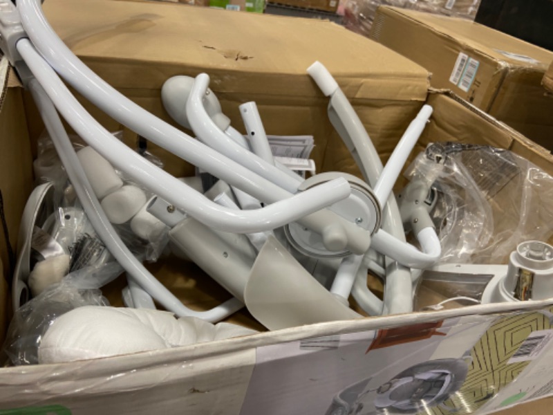 Photo 1 of Ingenuity InLighten Baby Swing - Cool Mesh Fabric, Vibrations, Swivel Infant Seat, Nature Sounds, Light Up Motorized Mobile - Braden