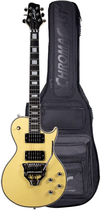 Photo 1 of *SEVERLY DAMAGED**- Sawtooth 6 String Heritage 24 Fret Guitar with Floyd Rose System, ChromaCast Pro Series Gig Bag, Antique White (FRX), Right Handed (ST-H70-FRX24-ATQWH)
