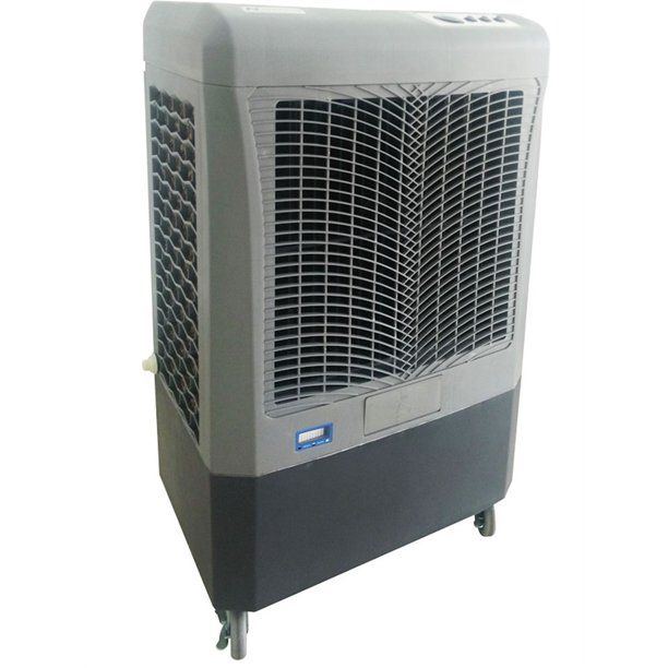 Photo 1 of **WHEELS ARE LOCATED IN A COMPARTMENT UNDER FAN**
Hessaire 950 sq. ft. Portable Evaporative Cooler 3100 CFM
