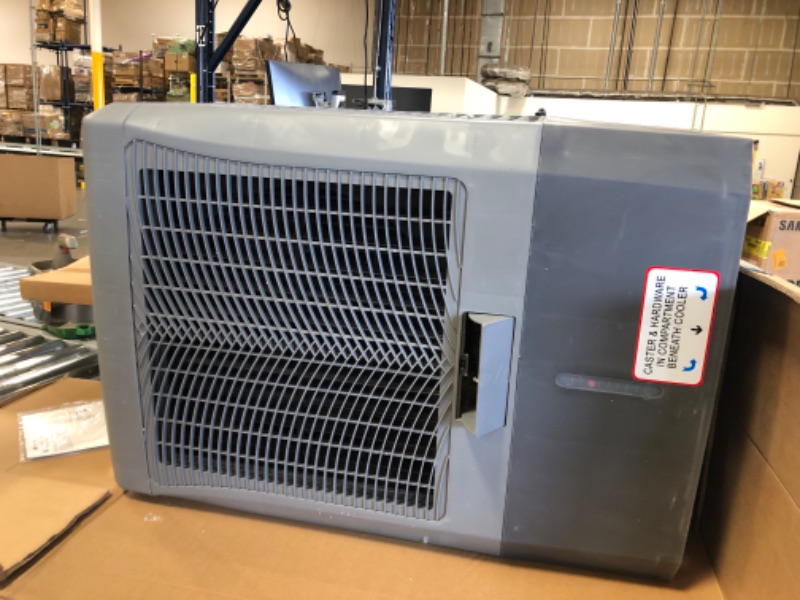 Photo 5 of **WHEELS ARE LOCATED IN A COMPARTMENT UNDER FAN**
Hessaire 950 sq. ft. Portable Evaporative Cooler 3100 CFM
