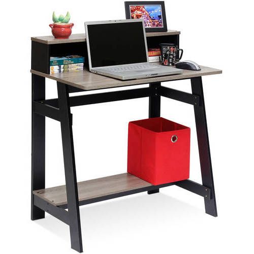 Photo 1 of 
Furinno Simplistic A Frame Computer Desk, Black/French Oak Grey
