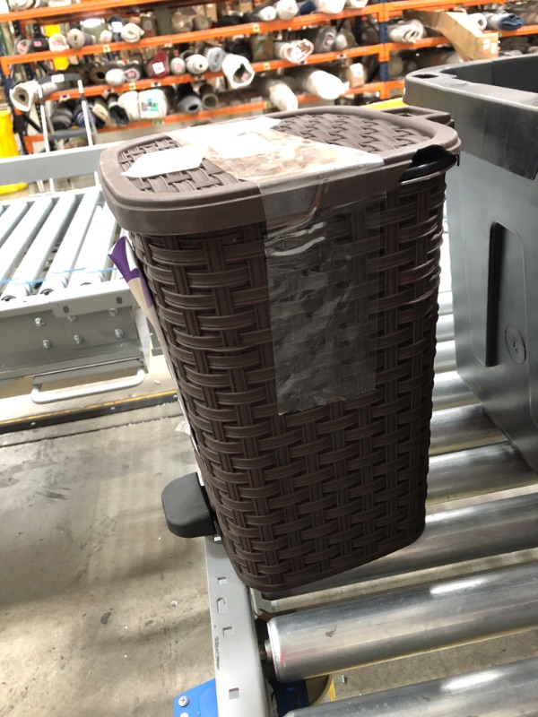 Photo 1 of 12.6 Qt. Palm Luxe Trash Can
