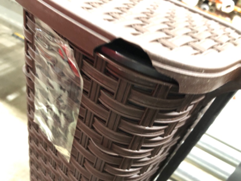 Photo 1 of 12.6 Qt. Palm Luxe Trash Can
