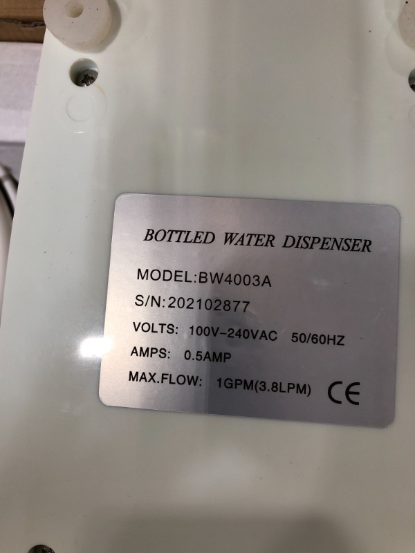 Photo 3 of ***PARTS ONLY*** Bottle Water Dispenser Pump System, 20ft 110V AC US Plug Water Dispensing Pump with Single Inlet Compatible Use with Coffee/Tea Machines, Water Dispensers, Refrigerators, Ice Makers
