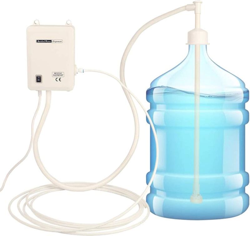 Photo 1 of ***PARTS ONLY*** Bottle Water Dispenser Pump System, 20ft 110V AC US Plug Water Dispensing Pump with Single Inlet Compatible Use with Coffee/Tea Machines, Water Dispensers, Refrigerators, Ice Makers
