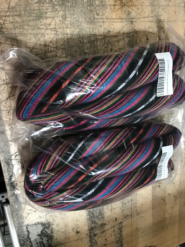 Photo 1 of 15 inch New Baja Car Steering Wheel Cover Universal Fit Most Cars Automotive Purple Ethnic Style Coarse Flax Cloth