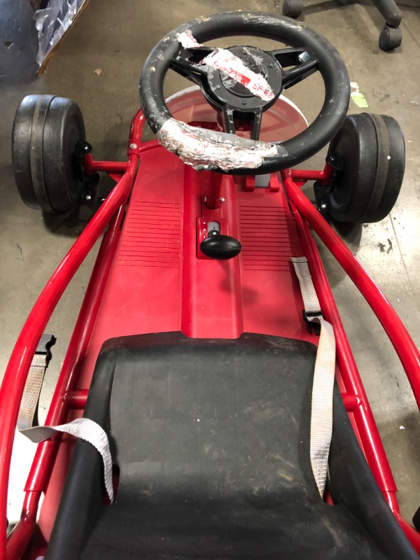 Photo 6 of (NON FUNCTIONING)Radio Flyer Ultimate Go-Kart, 24 Volt Outdoor Ride On Toy | Ages 3-8 | 940Z Model , Red
