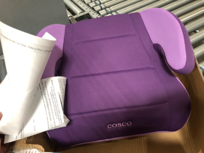 Photo 2 of Cosco Topside Child Safe Belt Positioned Backless Booster Car Seat, Purple Grape