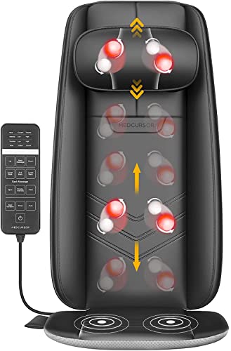 Photo 1 of Medcursor Shiatsu Back Massager with Heat, Height Adjustable Massage Chair Pad, Seat Cushion Massagers for Neck and Shoulder, 2D/3D Rolling Kneading,
