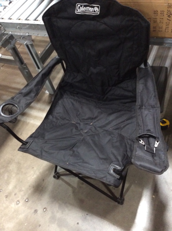 Photo 2 of 
Coleman
Steel Camping Chair with Built-In 4 Can Cooler in Black