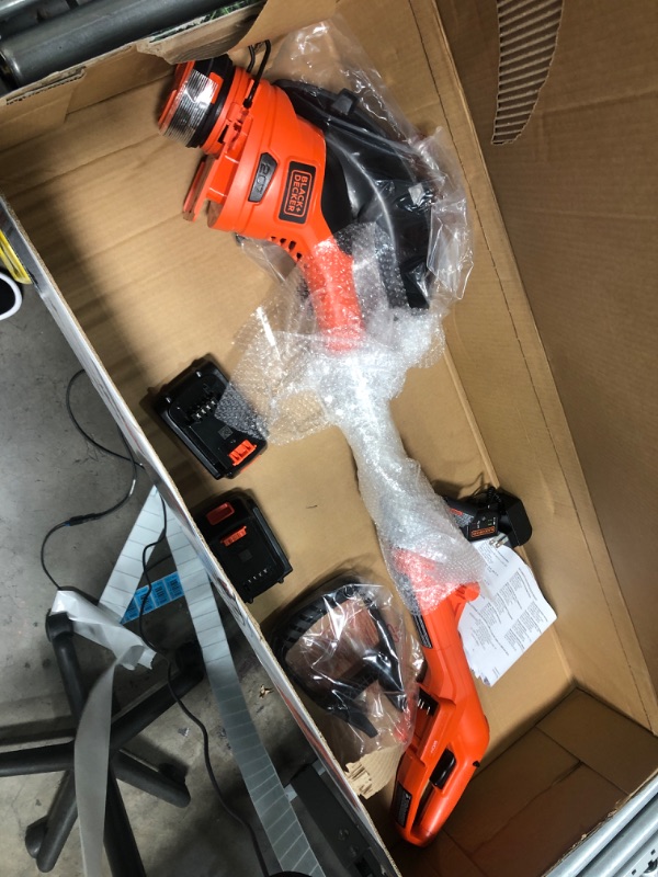 Photo 2 of BLACK+DECKER MTC220 20V MAX Cordless 12 Lithium-Ion 3-in-1 Trimmer/Edger and Mower + 2 Batteries
