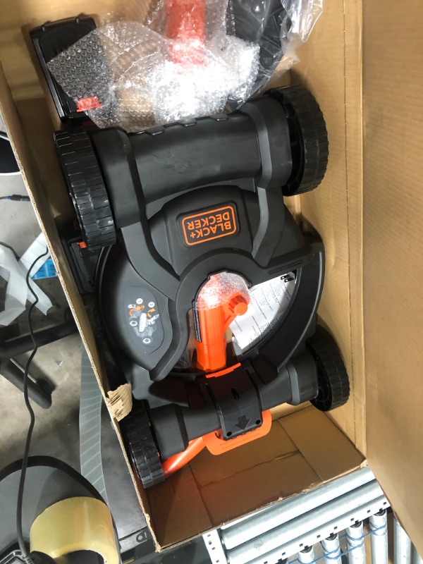 Photo 4 of BLACK+DECKER MTC220 20V MAX Cordless 12 Lithium-Ion 3-in-1 Trimmer/Edger and Mower + 2 Batteries
