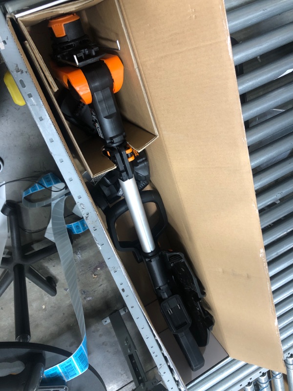 Photo 1 of Worx WG163 12 Cordless Grass Trimmer/Edger (2) 20V Li-ion 5hr Charger Wheeled Edging Command Feed Includes: WA3525 WA3742
