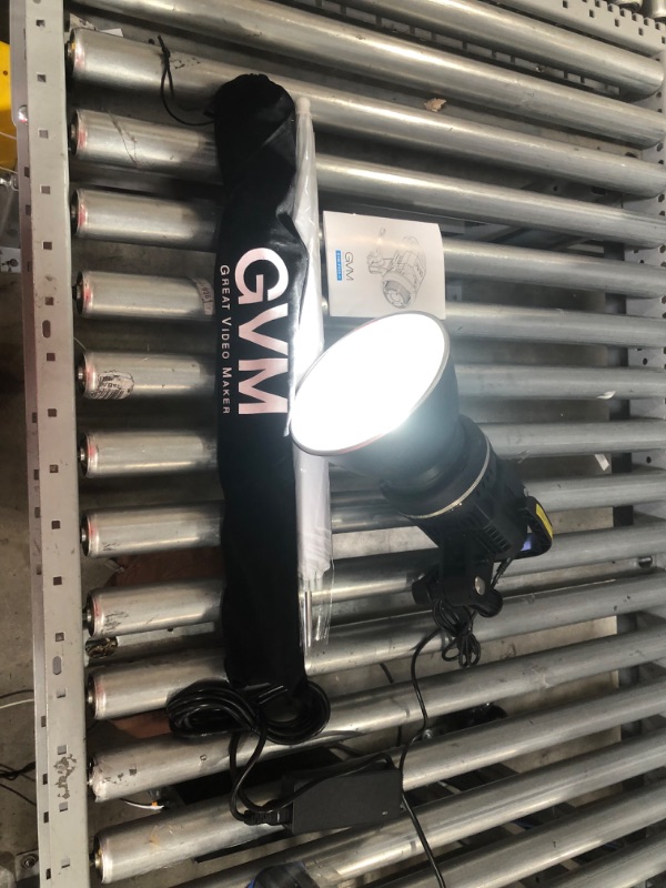 Photo 3 of GVM 80W LED Video Light, Umbrella Lighting Kit CRI97+ 5600K with Tripod Stand, Soft Umbrella, Continuous Output Lighting