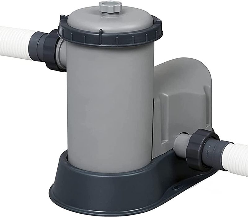 Photo 1 of Bestway 58390E Cartridge Filter Pump for Swimming Pools, 1500 GPH**MISSING FLITER**