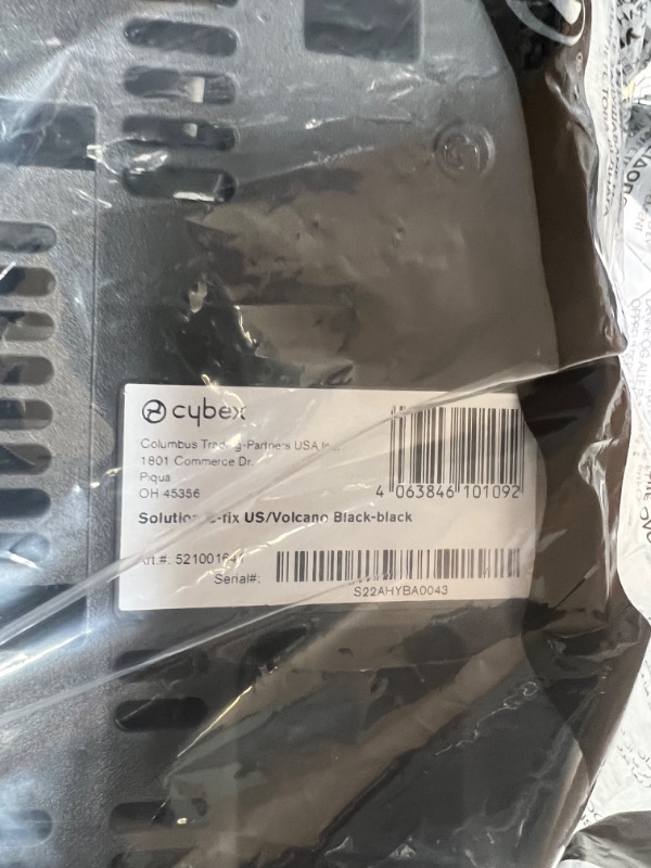 Photo 1 of CYBEX Solution B-Fix High Back Booster Seat, Lightweight Booster Seat, Secure Latch Installation, Linear Side Impact Protection, 12-Position Adjustable Headrest, for Kids 40-120 Lbs, Volcano Black
