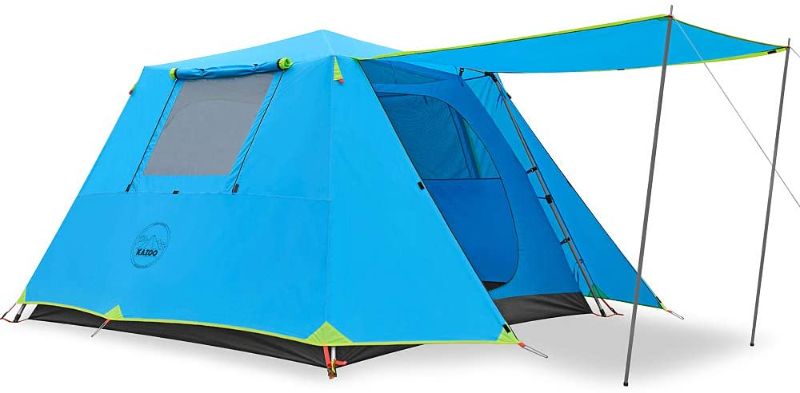 Photo 1 of 
KAZOO Family Camping Tent Large Waterproof Pop Up Tents 6/8 Person Room Cabin Tent Instant Setup with Sun Shade Automatic Aluminum Pole
